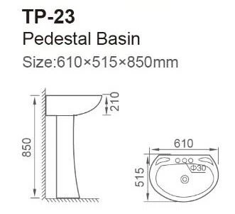 FTP-23 Basin With Quick Connect Drain factory